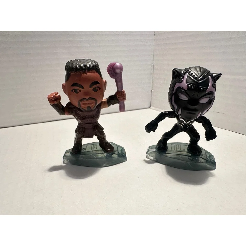 Marvel Black Panther Comic Book Figurines Set of 2 Licensed Plastic Collectibles